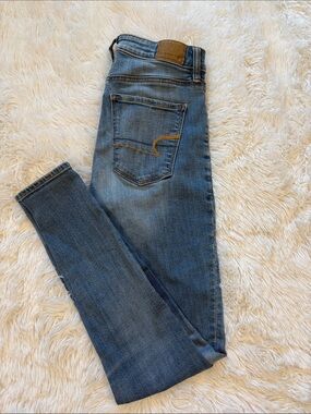 American Eagle Blue Skinny Jeans